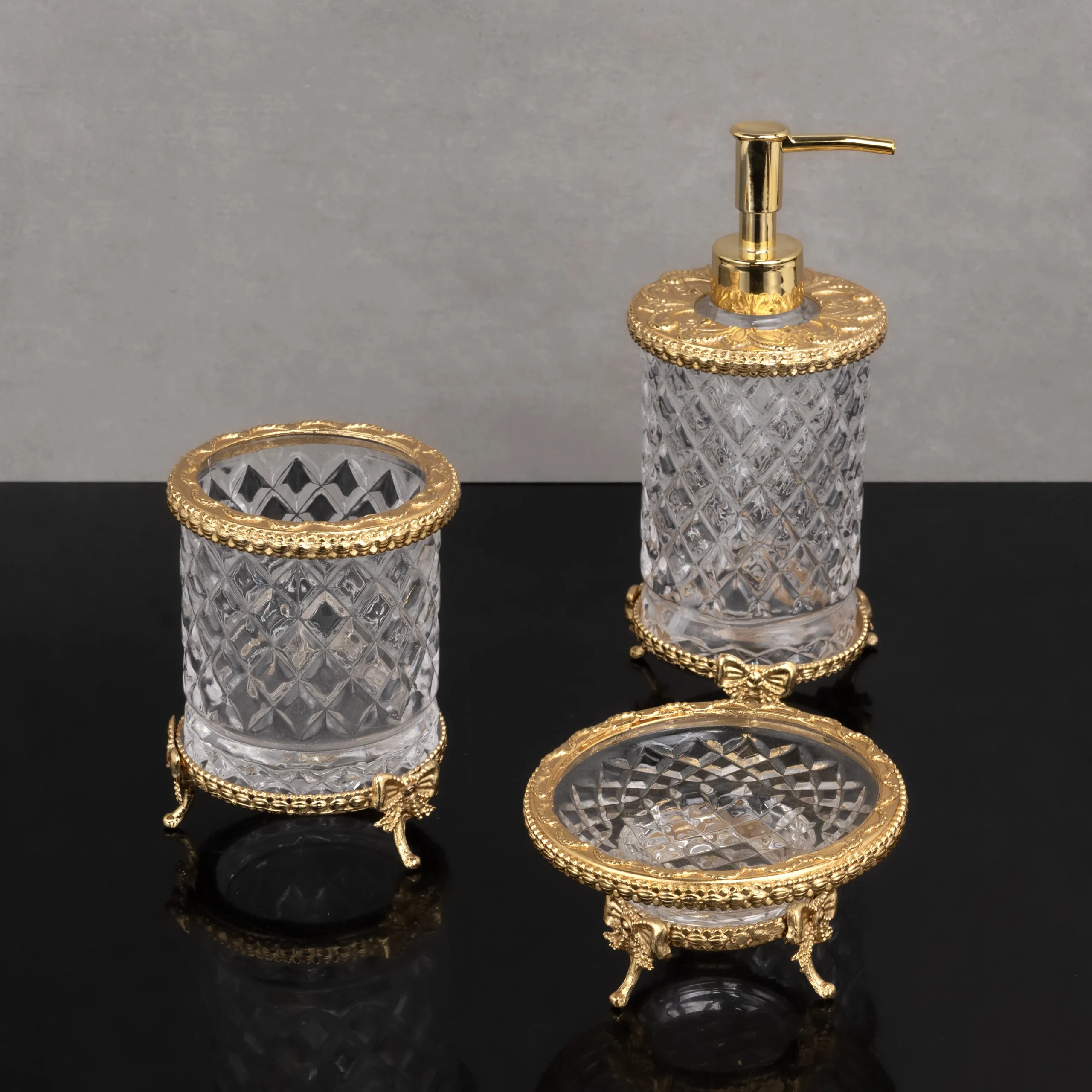 DÖKÜM 3 LÜ SABUNLUK SET (TEPSİSİZ)