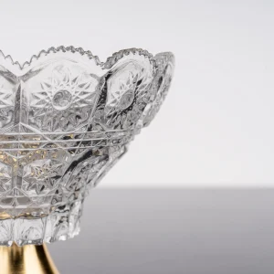 ZEYVE KRİSTAL CAM AYAKLI ŞEKERLİK18x14x20cm*8