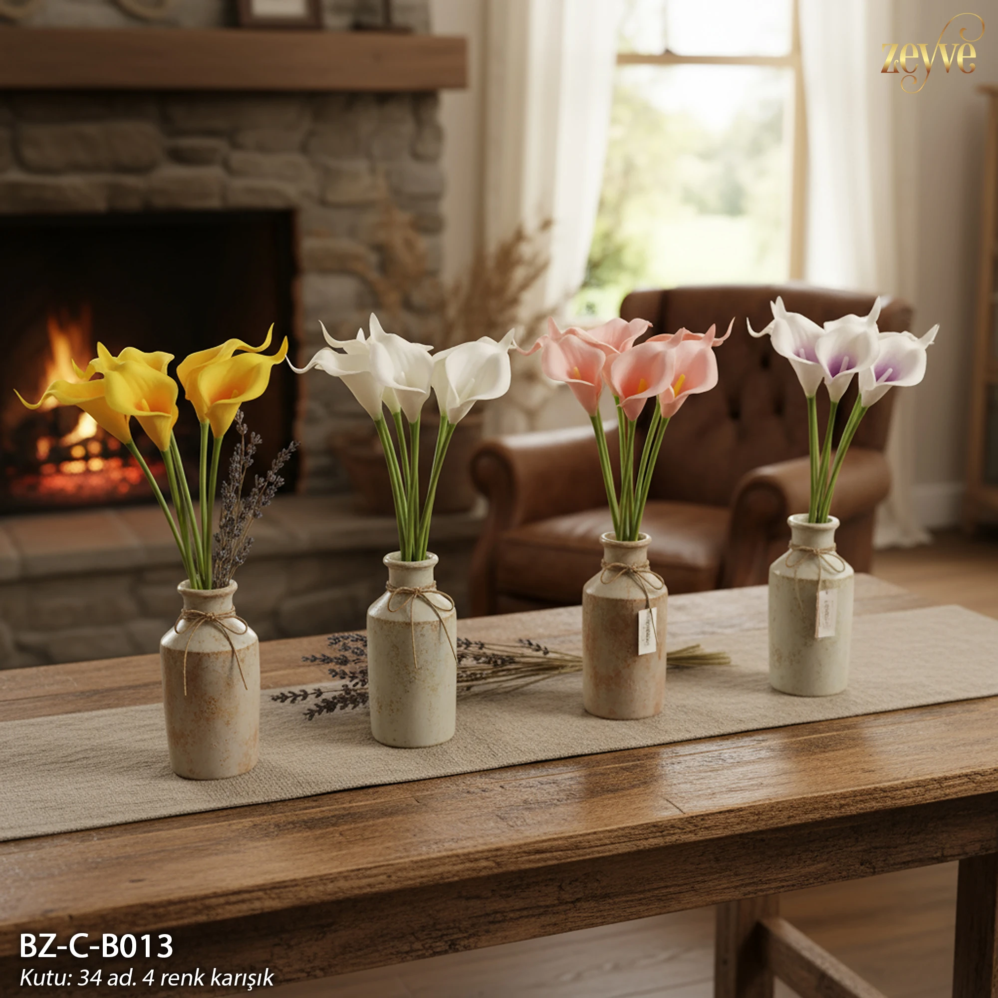 ZEYVE GALA YAPAY ÇİÇEK 35cm. 34/340AD