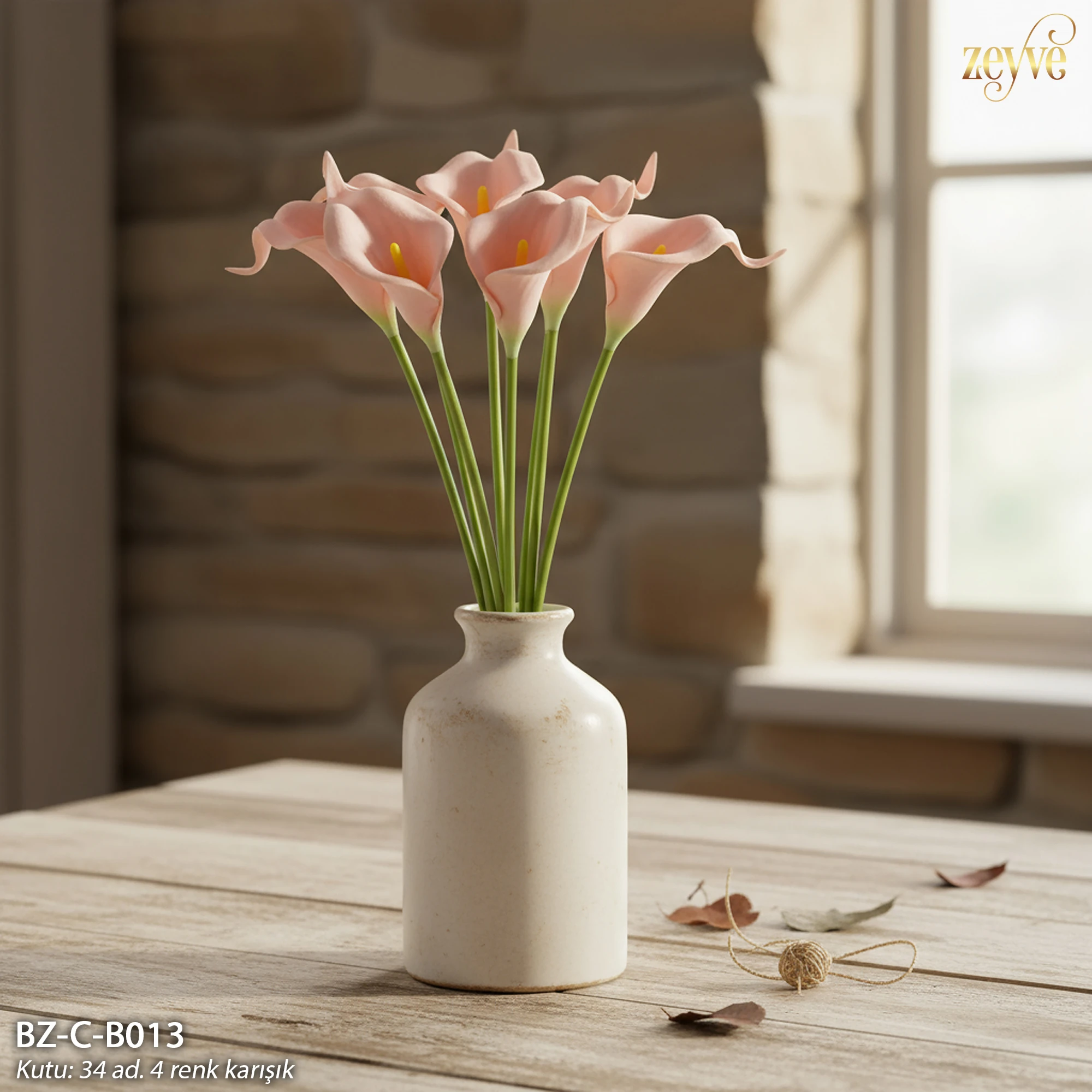 ZEYVE GALA YAPAY ÇİÇEK 35cm. 34/340AD - Görsel 4