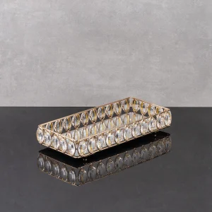 ZEYVE OVAL TAŞLI BATON TEPSİ KÜÇÜK 31x14x5cm.