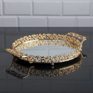 ZEYVE ELMAS KULPLU 25 CM YUVARLAK TEPS 33x25x5cm12