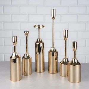 ZEYVE 6 LI MUM ŞAMDAN SETİ GOLD *12