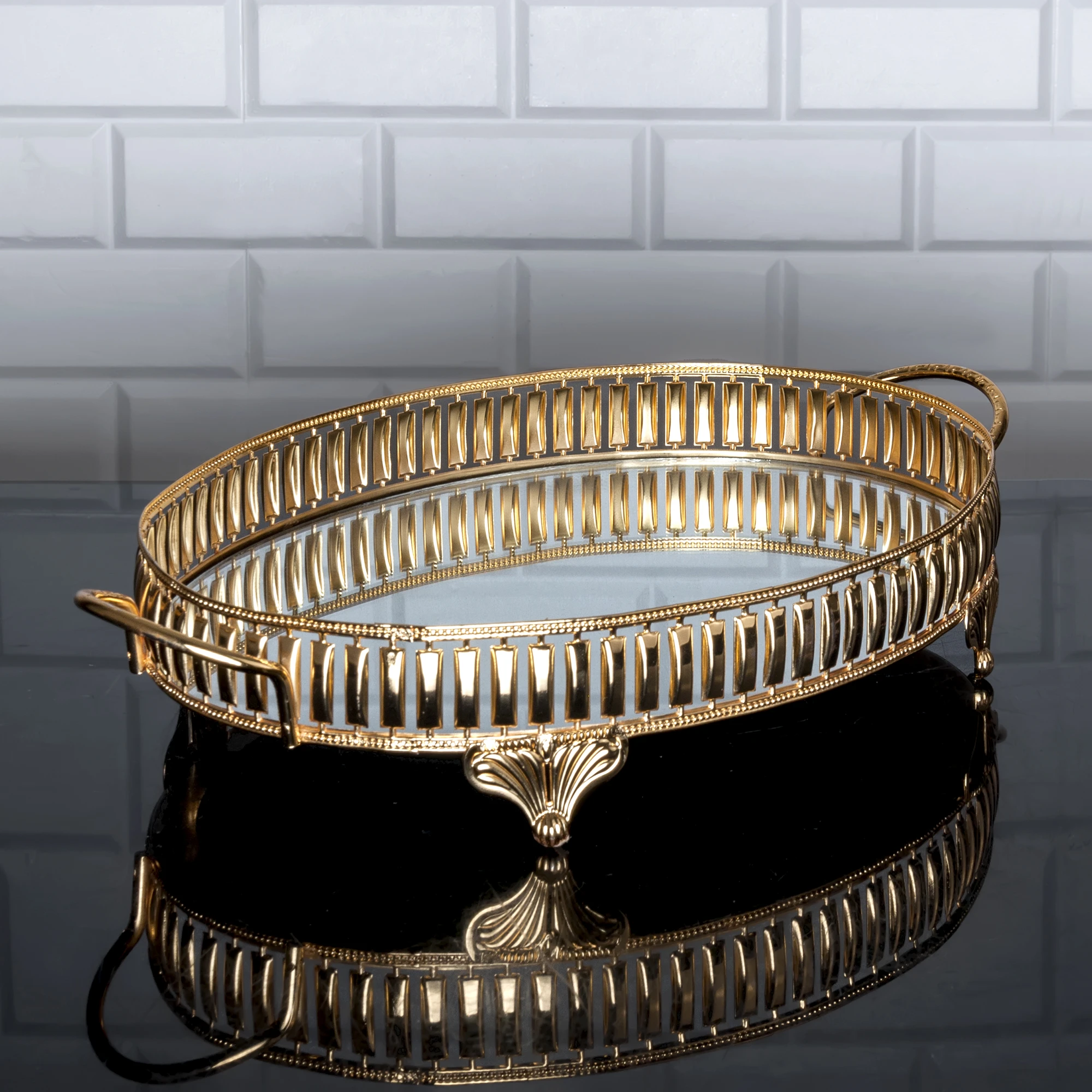 ZEYVE HÜRREM OVAL ORTA TEPSİ 44X26 CM. *6