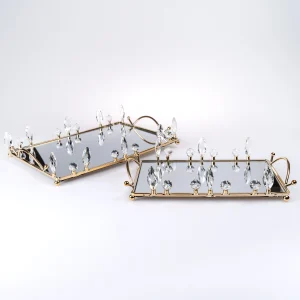 ZEYVE TAŞLI DİKD. 2Lİ TEPSİ 21x31-28x38cm *6