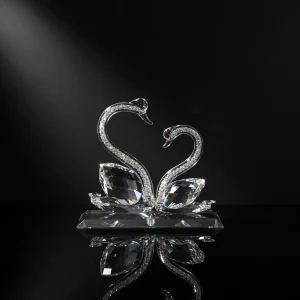 ZEYVE KRİSTAL 2 Lİ KUĞU 8x13x15cm.*24