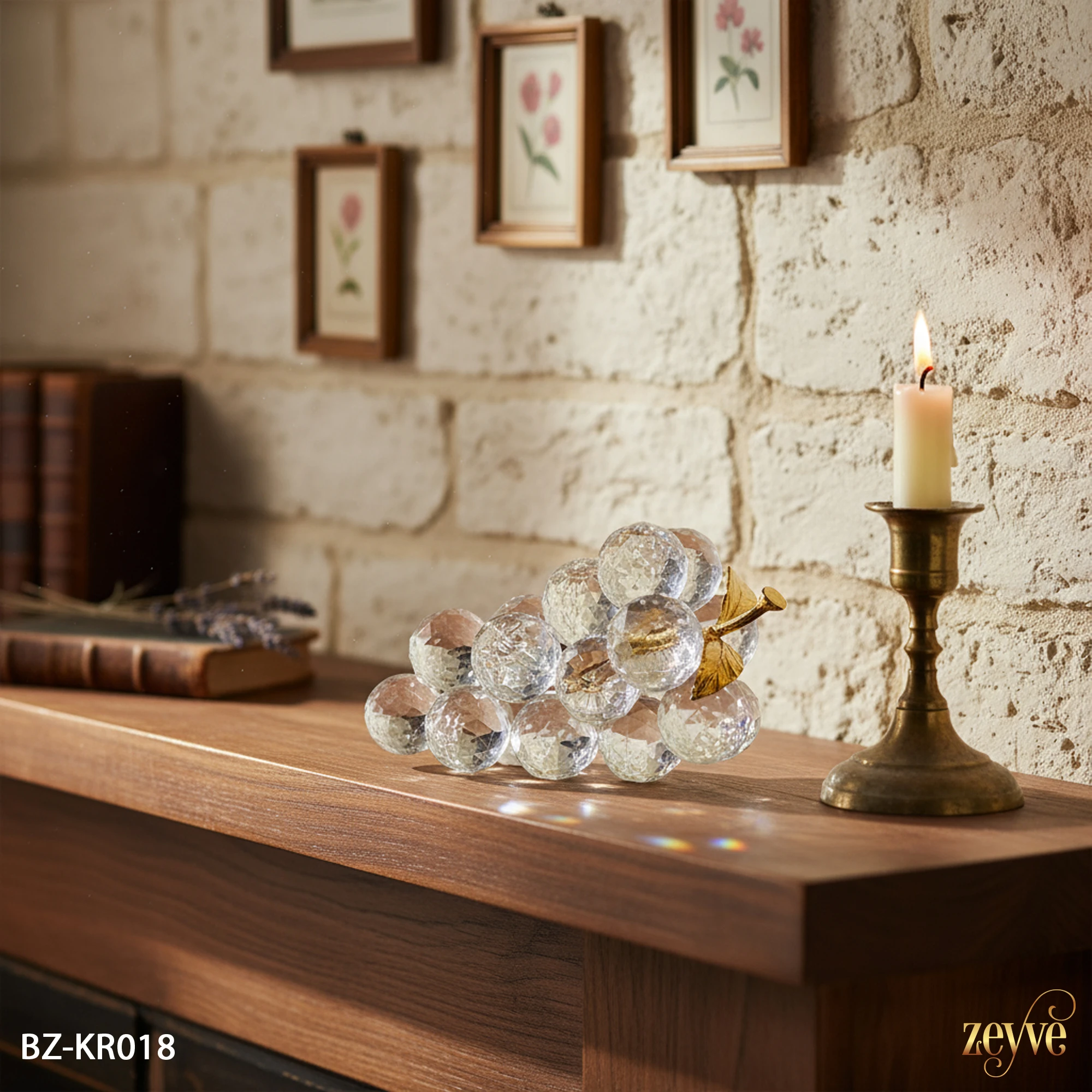 ZEYVE KRİSTAL ÜZÜM BÜYÜK BOY 16x9x9cm*24 - Görsel 2