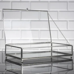 ZEYVE ÇERÇEVELİ CAM ORTA SANDIK 30x20x6,5cm *12