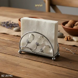 ZEYVE DAMLA TAŞLI PEÇETELİK 2ADET 13x9x5cm.*48