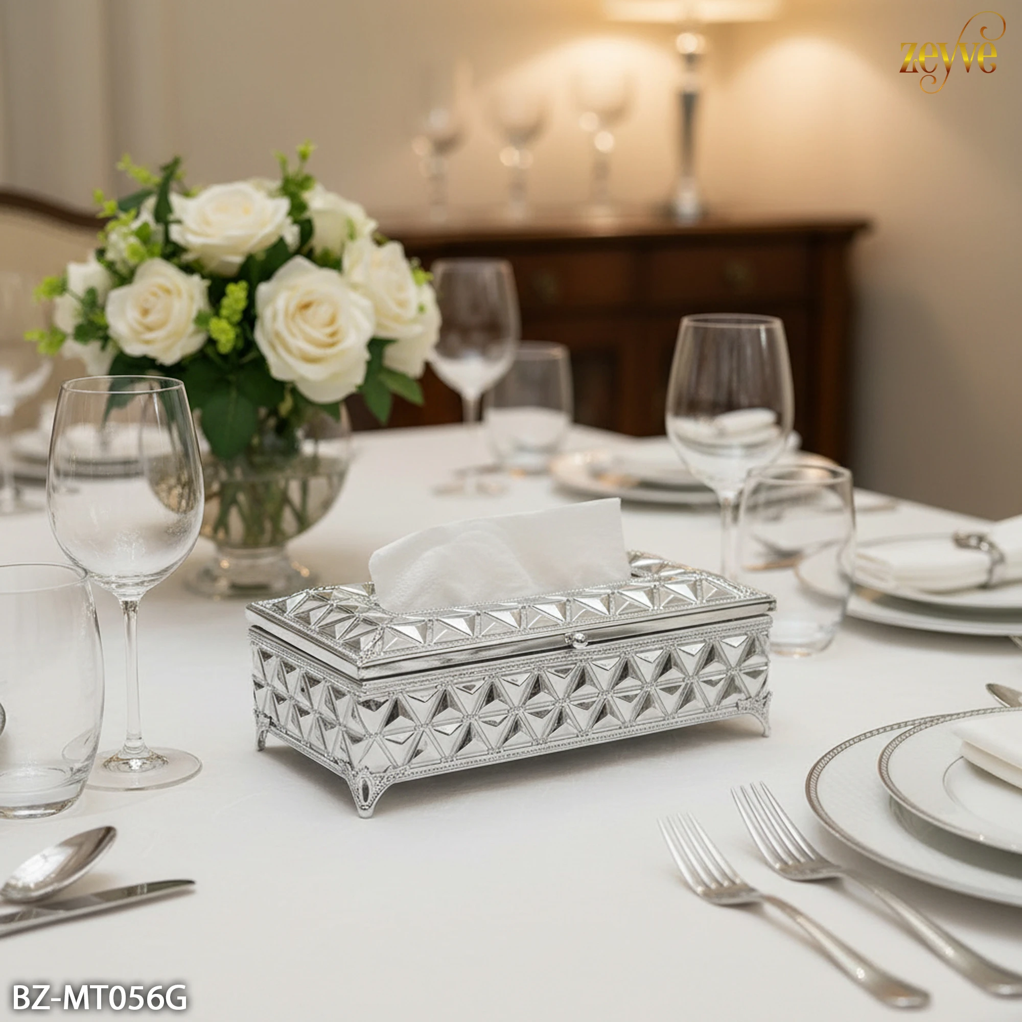 ZEYVE DİAMOND Z PEÇETE KUTUSU 24x12x8cm-*12