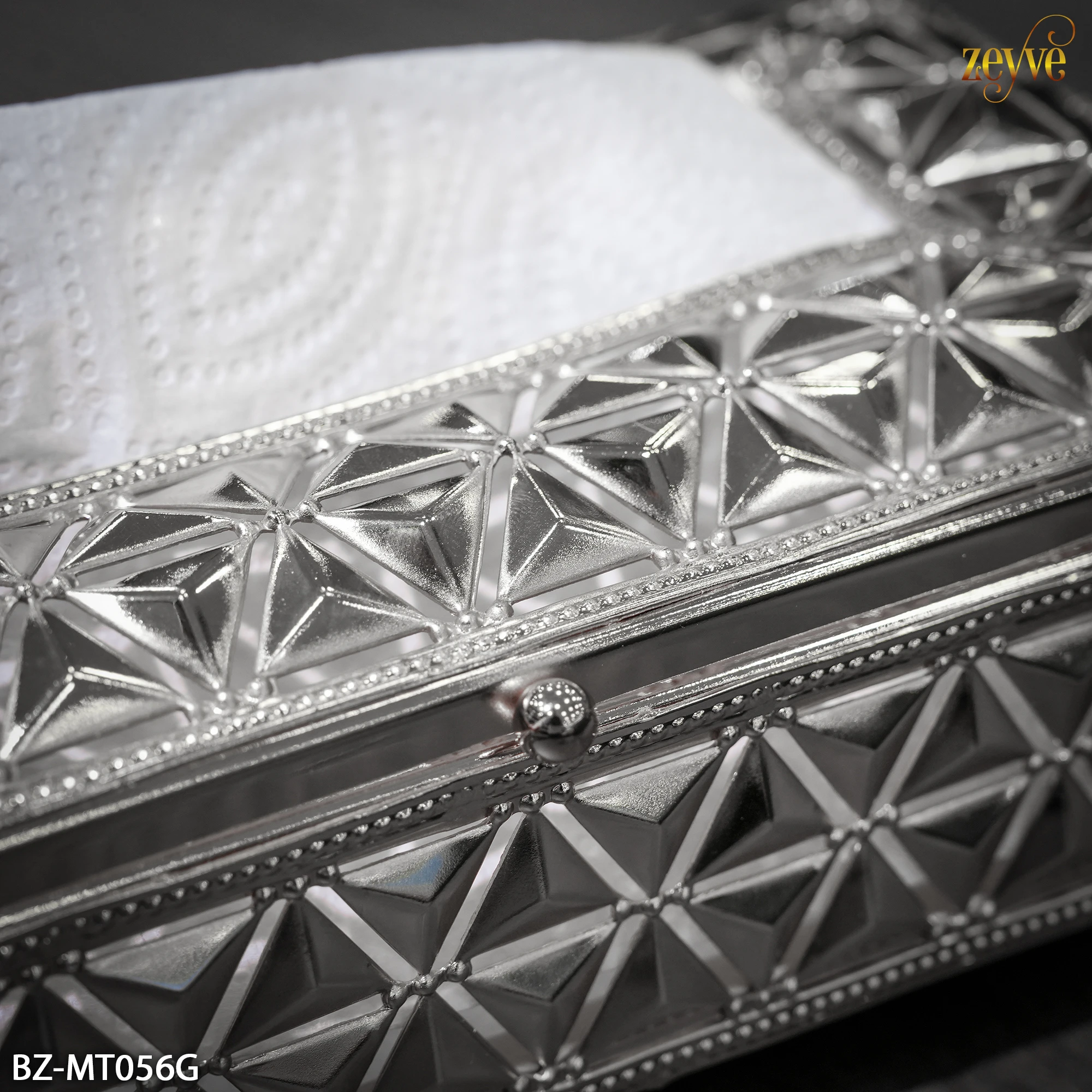 ZEYVE DİAMOND Z PEÇETE KUTUSU 24x12x8cm-*12 - Görsel 4