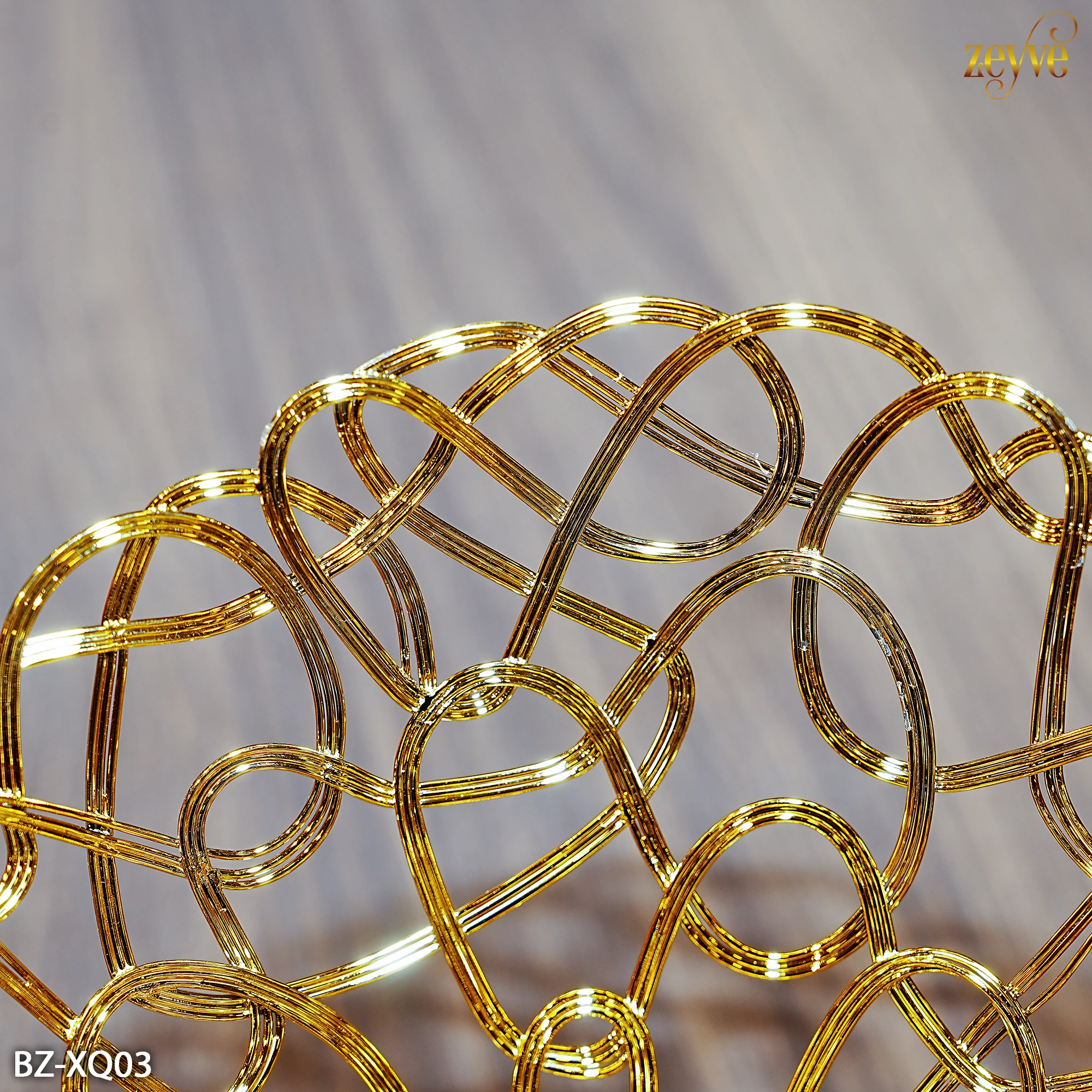 ZEYVE TEL GOLD AYAKLI OVAL GONDOL 28x20x16cm.*96 - Görsel 4