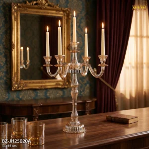 ZEYVE HUNİ 5 BÖLMELİ UZUN MUMLUK SARI 55x44cm