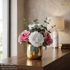 ARAJMAN ÇİÇEK CEZVE SAKSI ALTIN