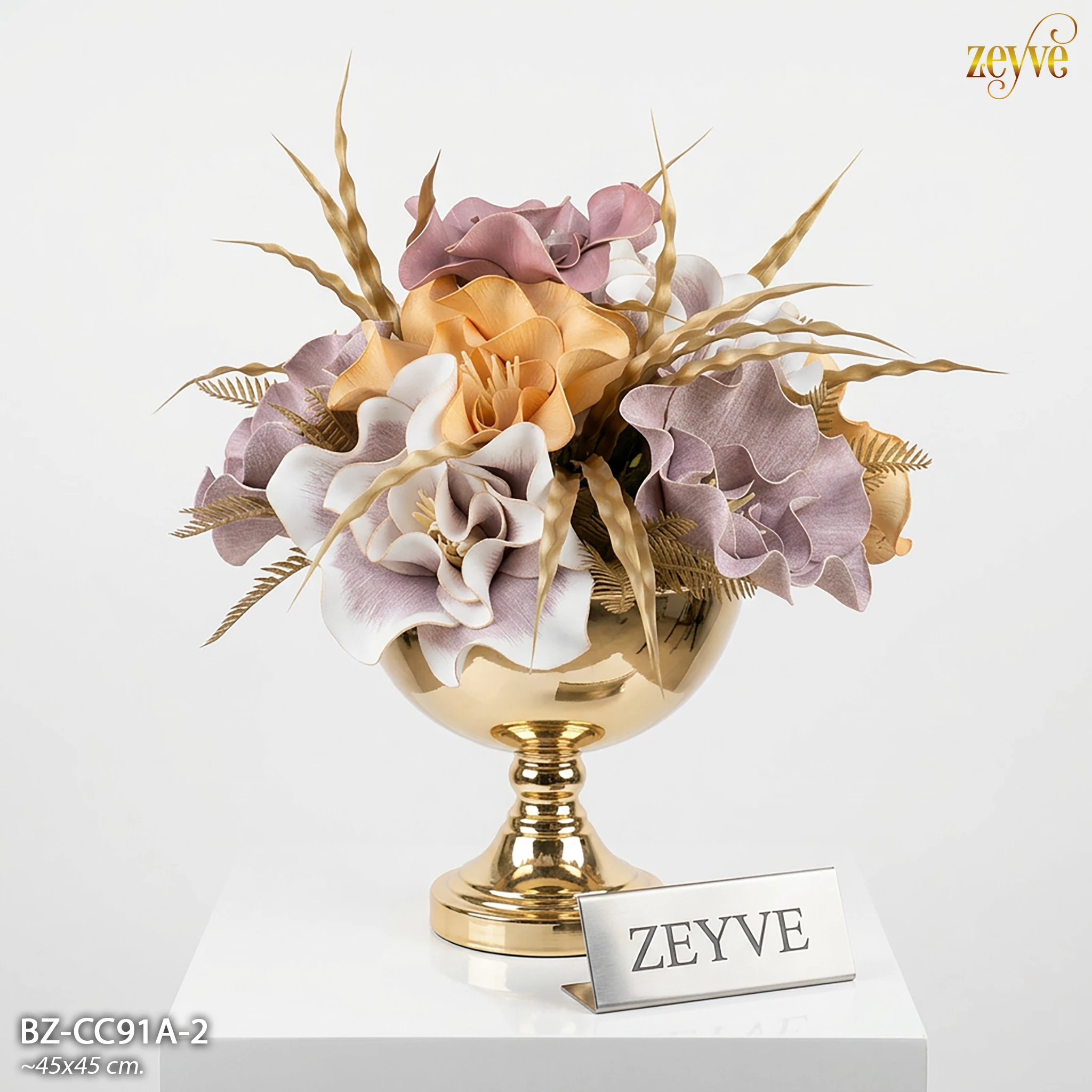 ZEYVE METAL AYAKLI SAKSILI ARANJMAN - Görsel 4