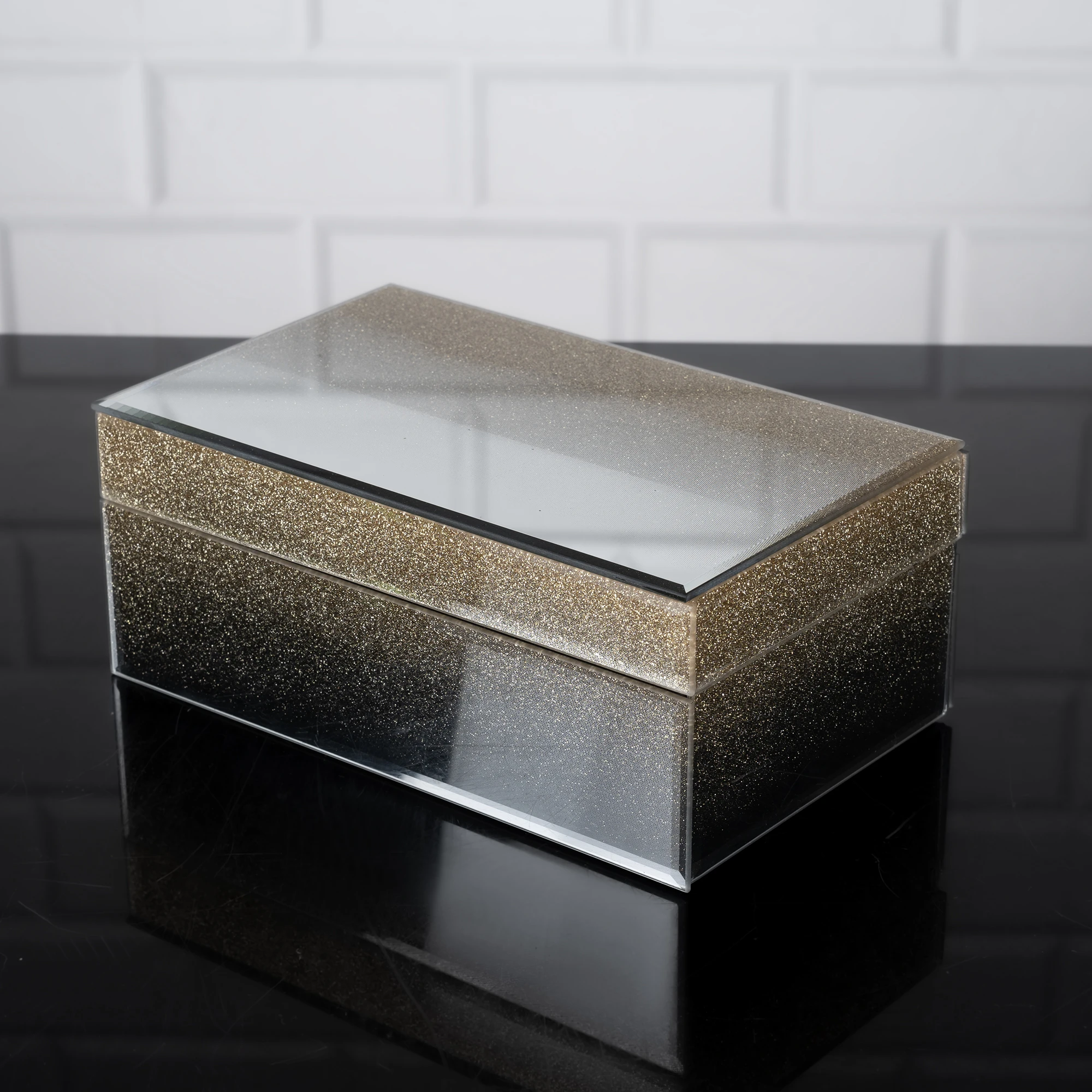 ZEYVE AYNALI GOLD MÜCEVHER SANDIĞI 21X13X8,5 *10 - Görsel 3