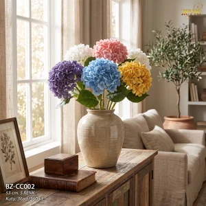 ZEYVE ISLAK BÜYÜK ORTANCA ÇİÇEK 53cm 5RENK 24/360