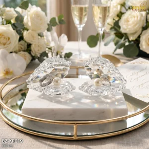 ZEYVE KRİSTAL İNCİLİ YÜZÜKLÜK 6x6cm. *120