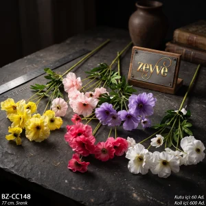 ZEYVE 6LI DEMET KIR ÇİÇEĞİ 5RENK 77cm. *60/600