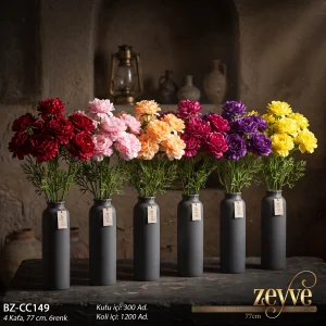 ZEYVE 4LÜ DEMET YAPAY ÇİÇEK 6RENK 77cm.*300/1200