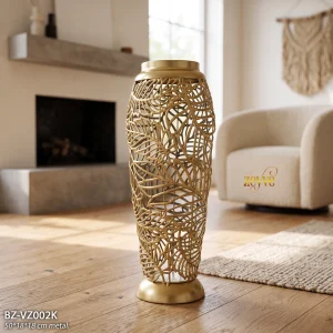 ZEYVE GOLD DELİKLİ VAZO KÜÇÜK 50x18x18cm.*8