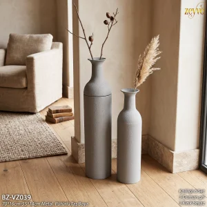 ZEYVE 2 Lİ BOHEM VAZO 2 RENK 55CM/70CM *6